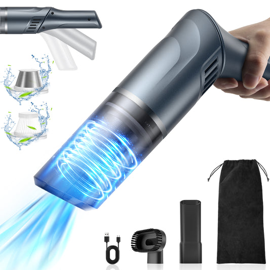 MZGO  Car Vacuum Cordless Rechargeable 18000Pa High Power with Brushless Motor, Hand Vacuum Mini Vacuum Cleaner Portable Vacuum Cleaner for Car Home Cleanning